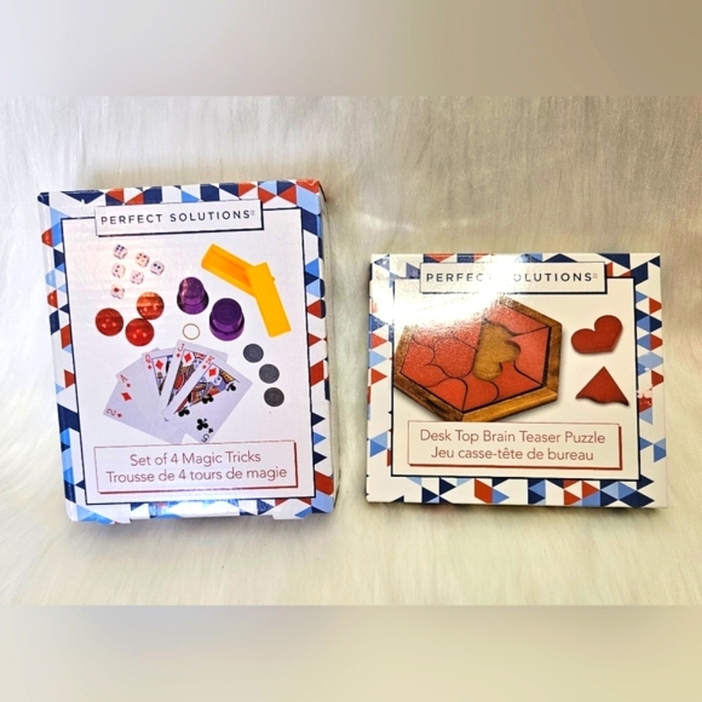 Perfect Solutions Magician Impressive Magic Trick 4 Set & Desktop Puzzle (New)